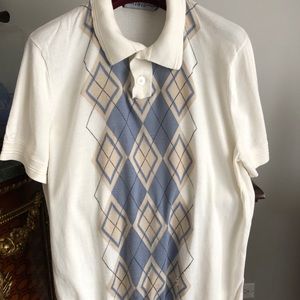 Mens Polo Shirt by 1815 Scotland, Sz.L, Mint